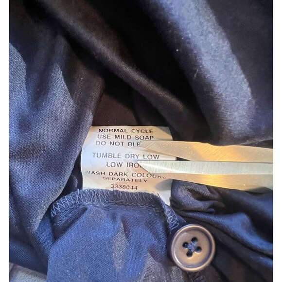 Eshakti Dress 1X MIDI Long Sleeve Tiered Gray Zebra Novelty Print Office - Picture 8 of 10